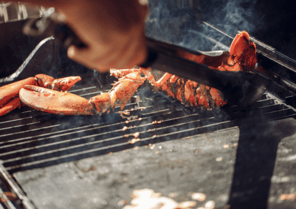 grilling whole lobster